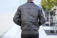 Sophisticated Bomber - Mens Black Jacket