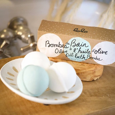 Bombes de bain à l'huile d'olive