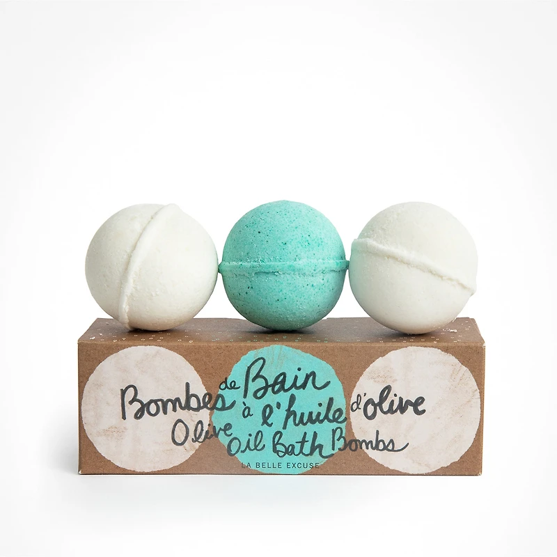 Bombes de bain à l'huile d'olive