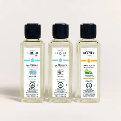 Trio 250 ml - Fresh linen, ocean breeze & lemon