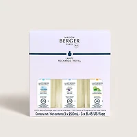 Trio 250 ml - Fresh linen, ocean breeze & lemon