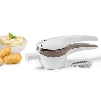 Lever potato masher