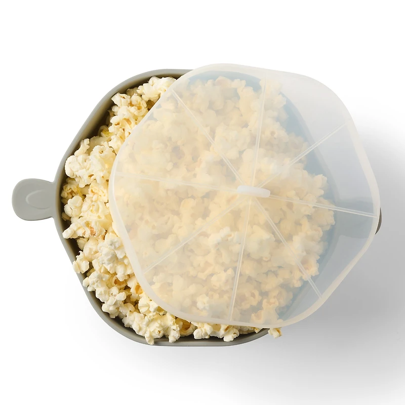 Collapsible microwave popcorn maker
