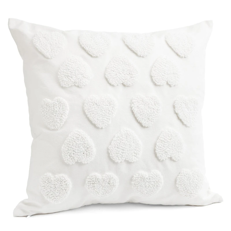 Coussin brodé - Coeur