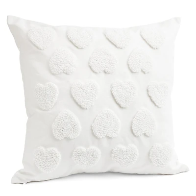 Coussin brodé - Coeur
