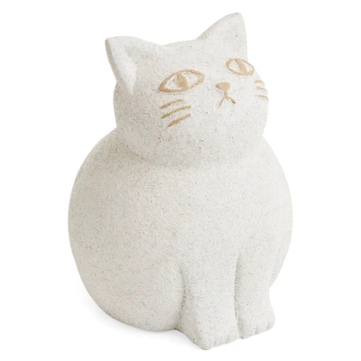 Chat décoratif en ciment