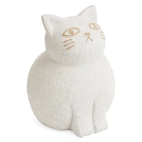 Chat décoratif en ciment