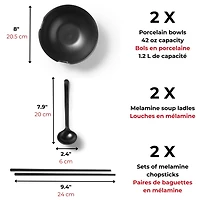 Ensemble à ramen - 8 morceaux