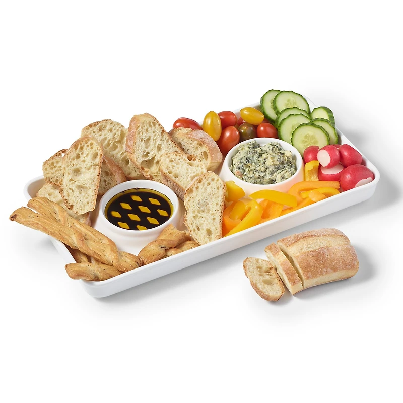 Plateau de service à trempette