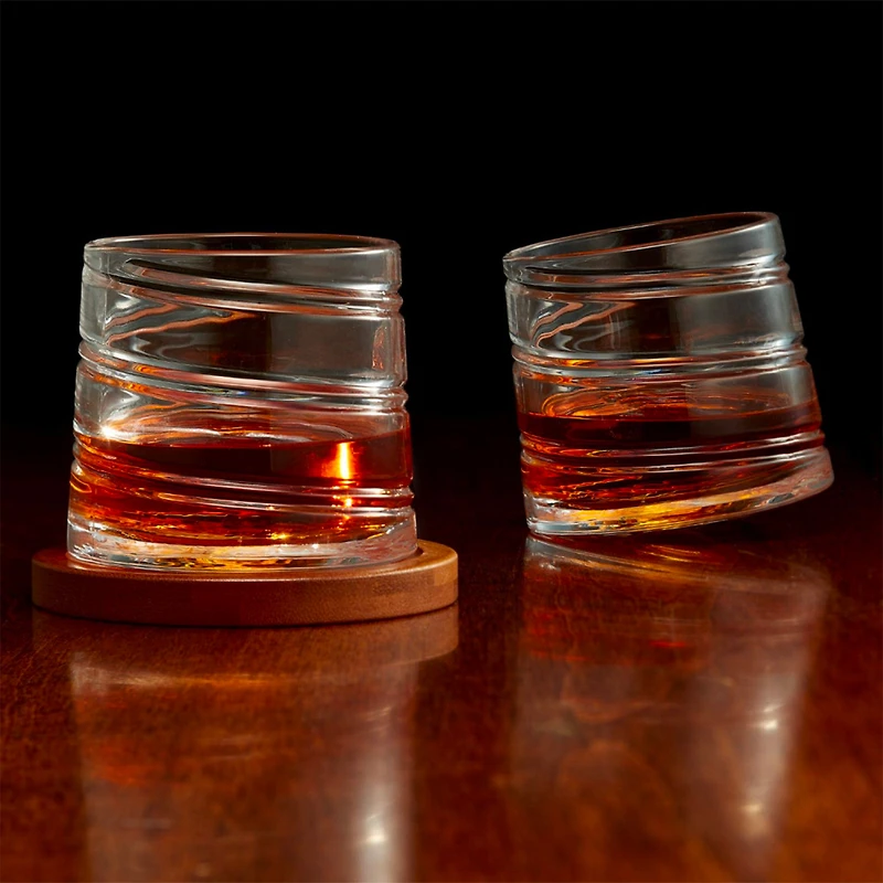 Ensemble de verres Spirale et sous-verres