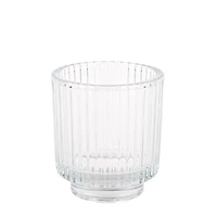 Porte-lampion en verre - Strié