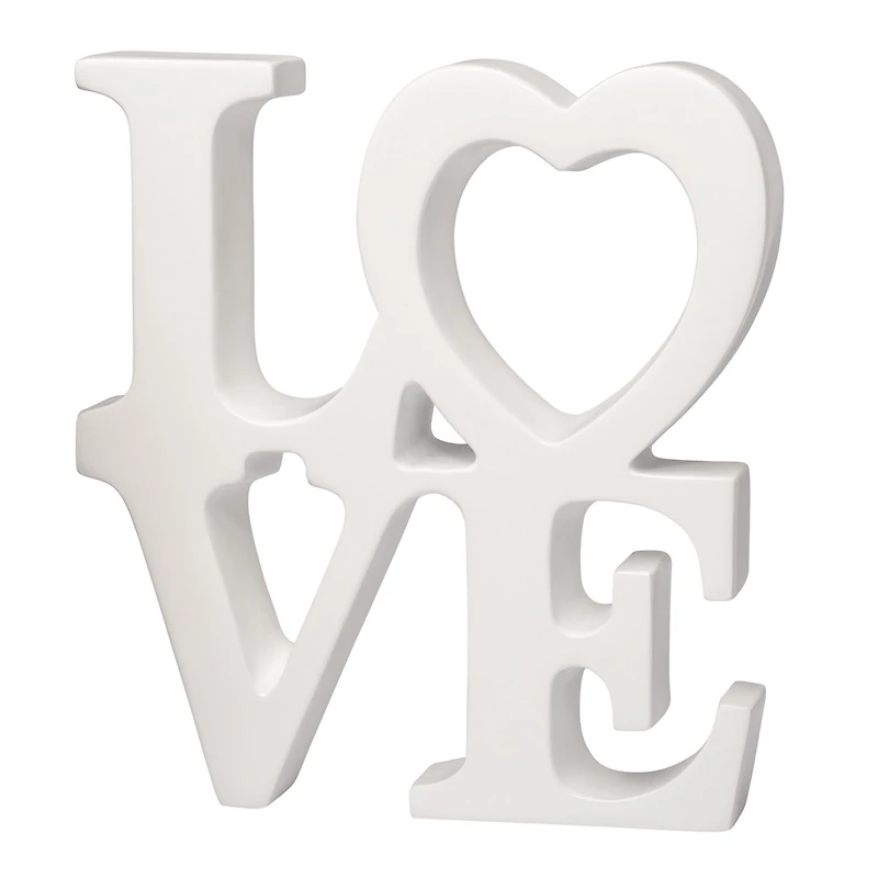 Word "LOVE" white