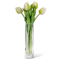 Vase en verre strié - 8,5"