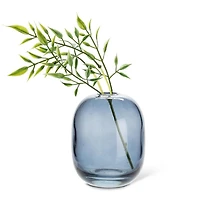 Vase à bourgeons bleu - Oval