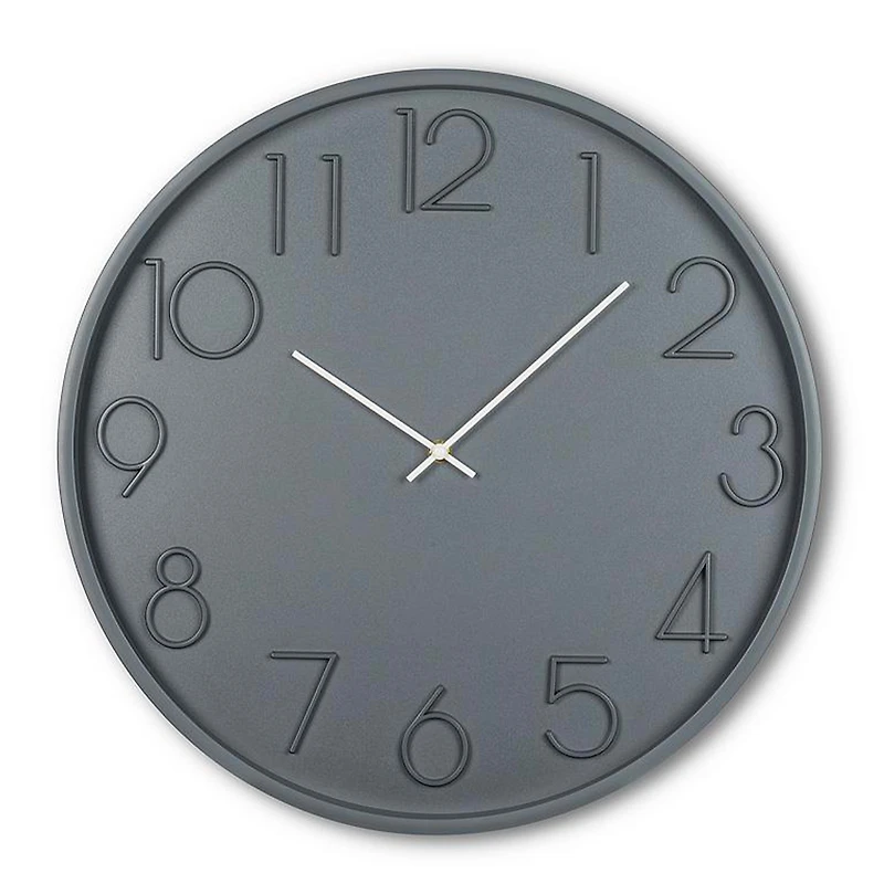 Horloge murale moderne - Gris