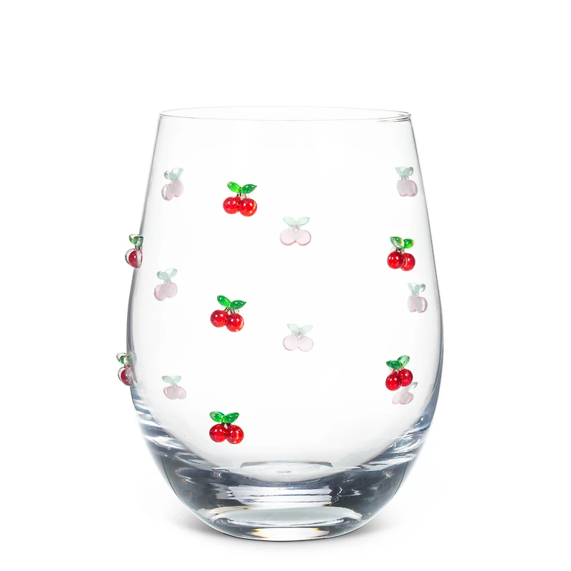 Verre à vin sans pied - Cerises