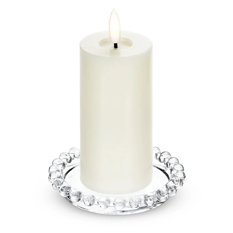 Glass candle holder - Small circles