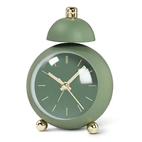Retro alarm clock - Green & gold