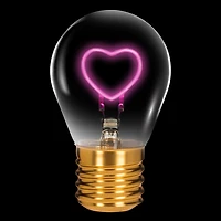 Neon bulb - Heart