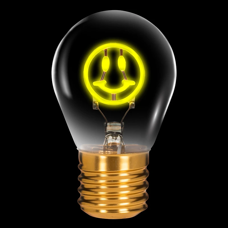Neon bulb - Smiley