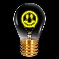 Neon bulb - Smiley