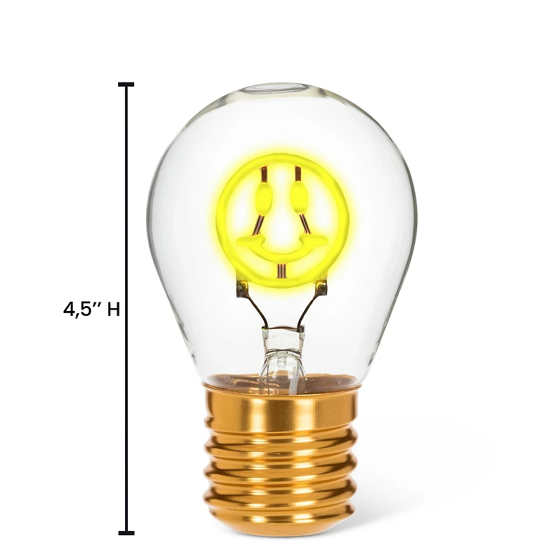 Neon bulb - Smiley
