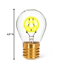 Neon bulb - Smiley