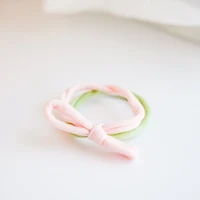 Élastiques à cheveux - Pastel rose & vert