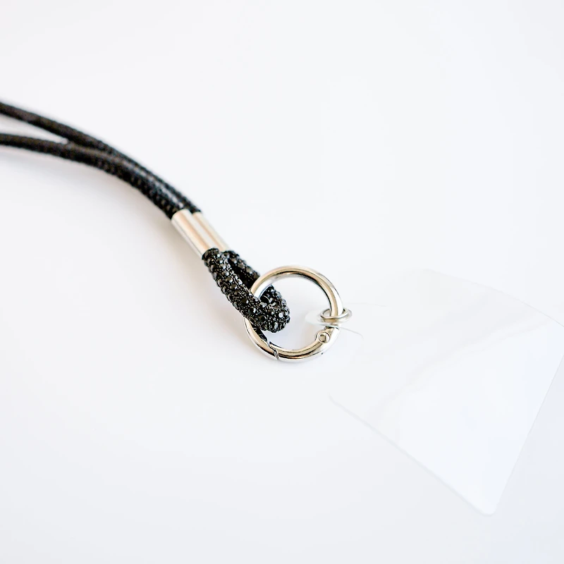 Ganse à cellulaire - Noir brillant