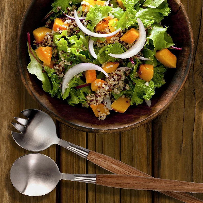 Salad servers (2) - Wooden