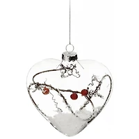 Boule de Noël en verre - Forme de coeur