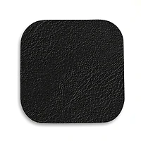 Black coasters set - Faux leather