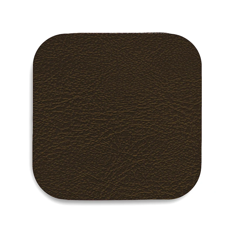 Ensemble de sous-verres bruns - Faux cuir
