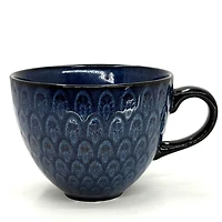Blue coffee cup - Feather