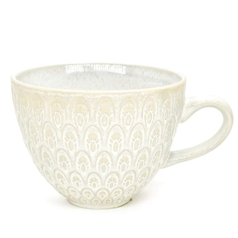 Sandstone cream mug - Plume