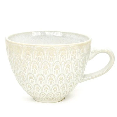 Sandstone cream mug - Plume