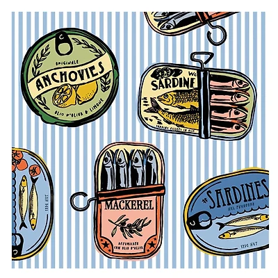 Table napkins - Sardines