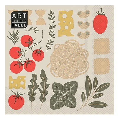 Table napkins - Pasta lunch