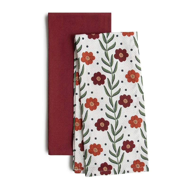 Set of 2 kitchen towels - Dahlia