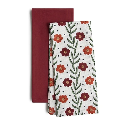 Set of 2 kitchen towels - Dahlia