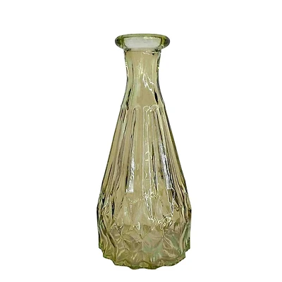 Glass cone vase - Green