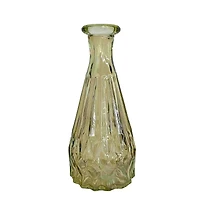 Glass cone vase - Green
