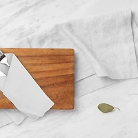 Ensemble de 4 serviettes de table en tissu - Blanc cassé