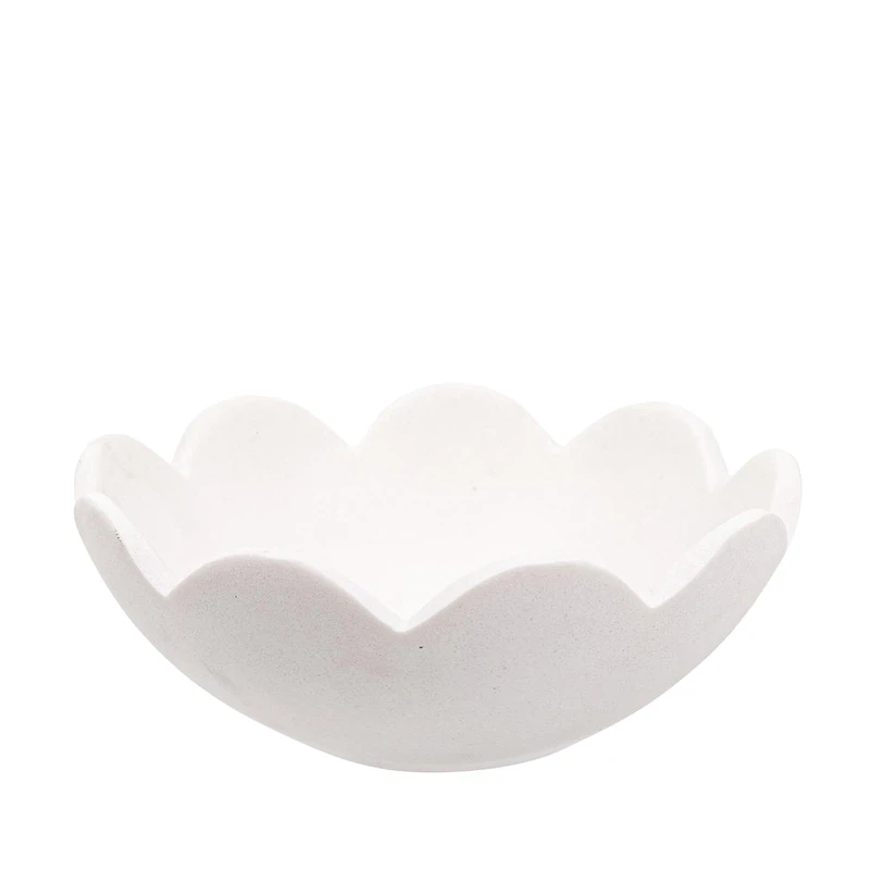 Bol décoratif fleur - Blanc