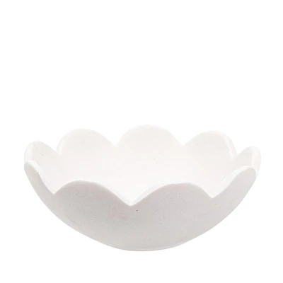 Bol décoratif fleur - Blanc