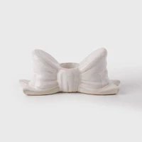 Porte-bougie blanc - Boucle