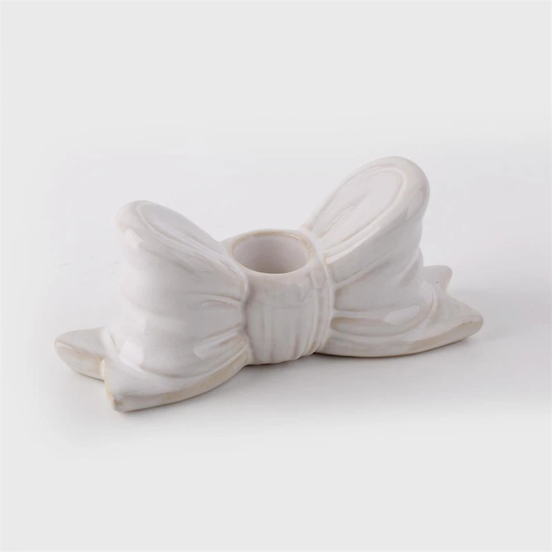 Porte-bougie blanc - Boucle
