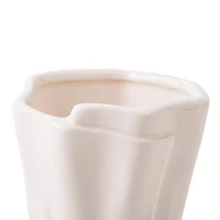 White vase - Pink loop