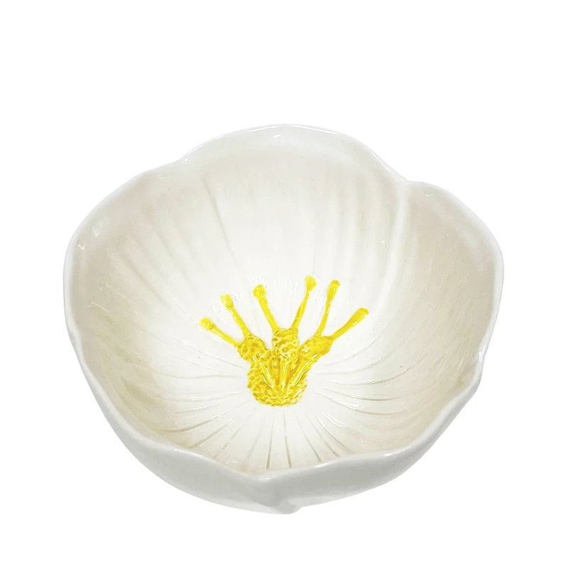 Bol 4,7'' - White flower