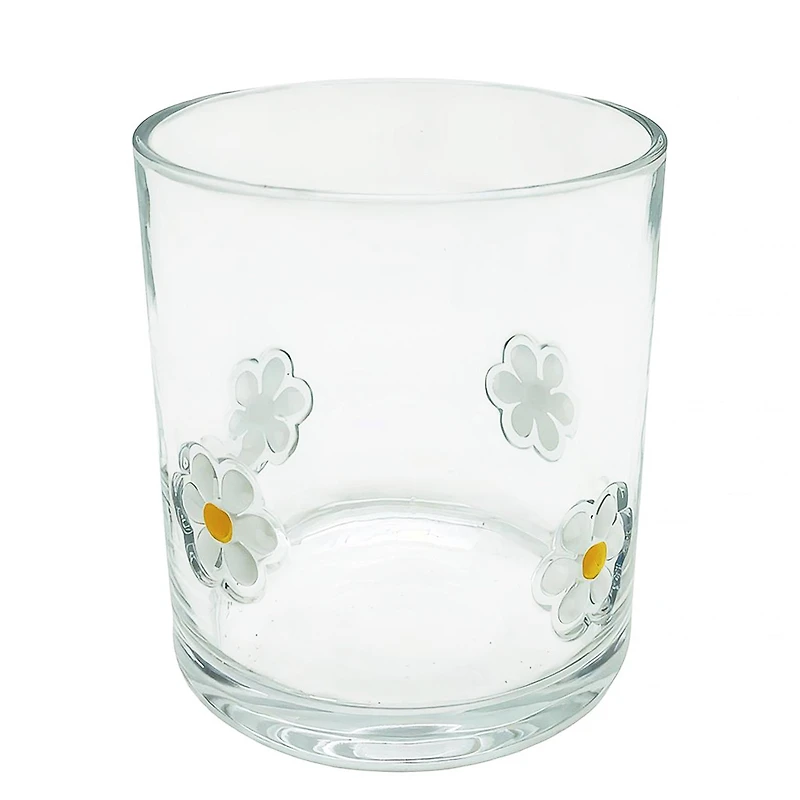 Verre avec motifs - Marguerites